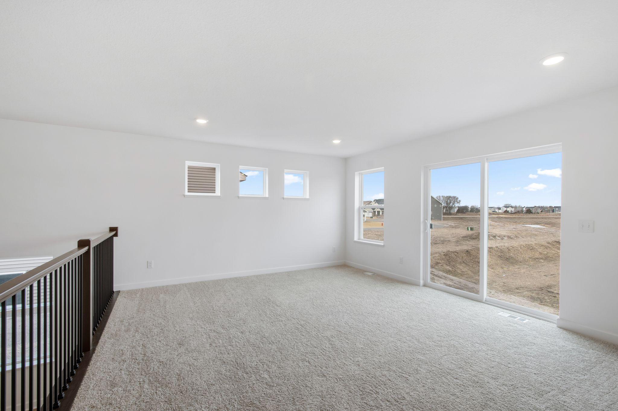 The Great Room enjoys a secluded location within the home