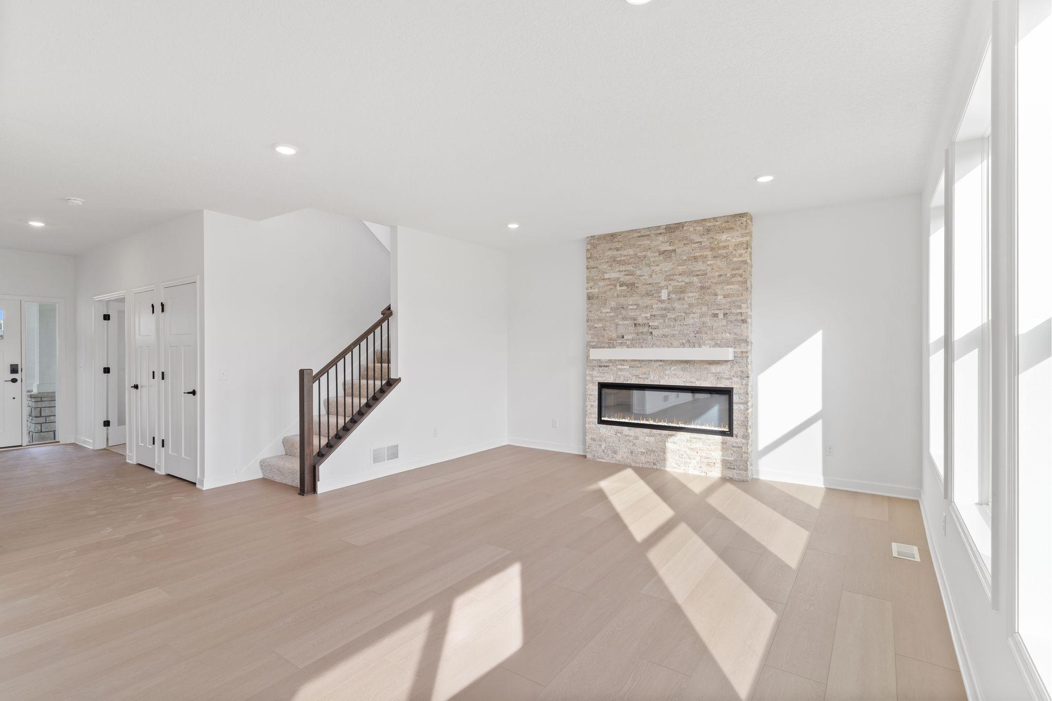 The open floorplan allows for seamless flow throughout the home