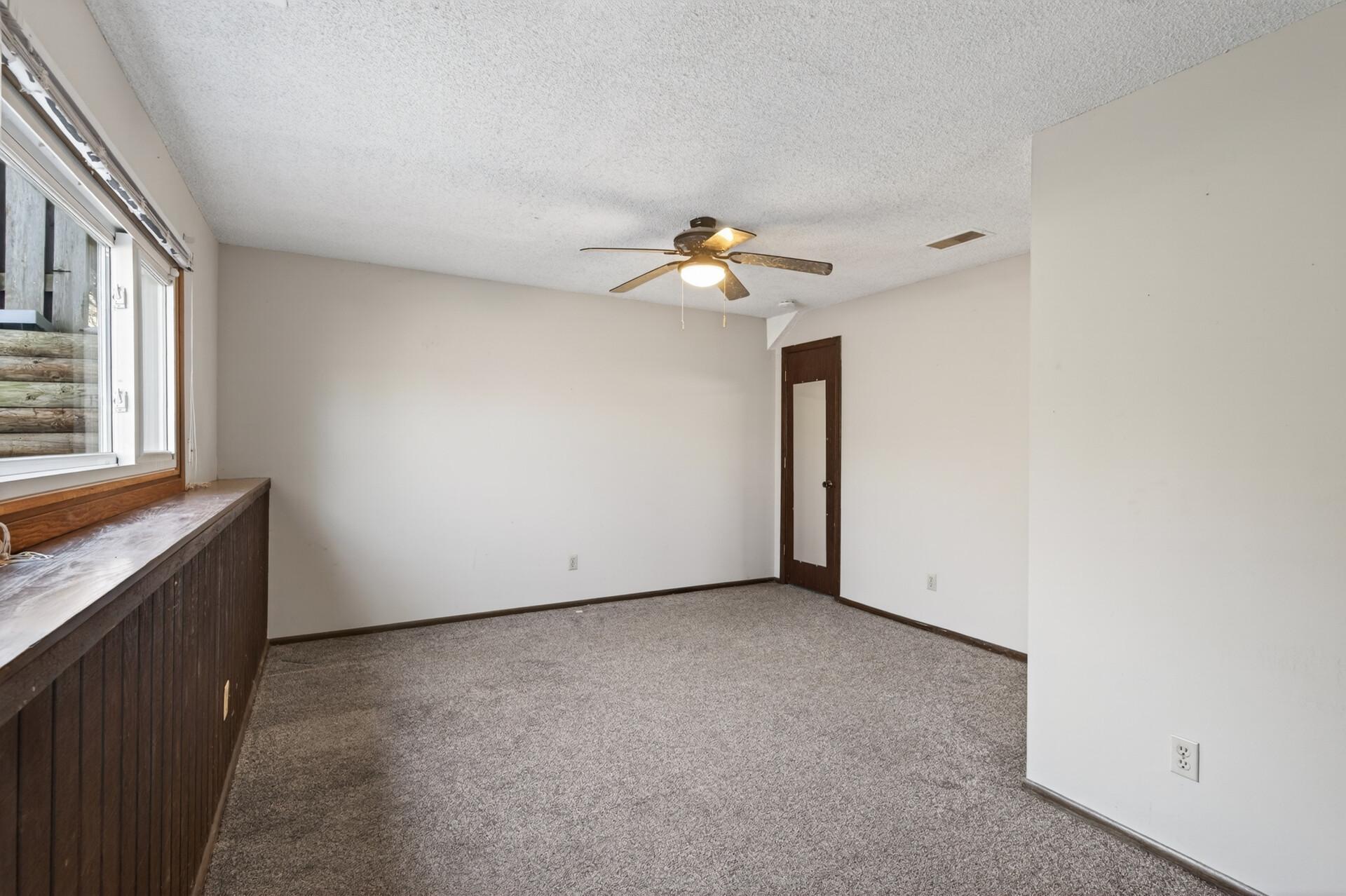 The 3rd bedroom is massive and found in the lower level