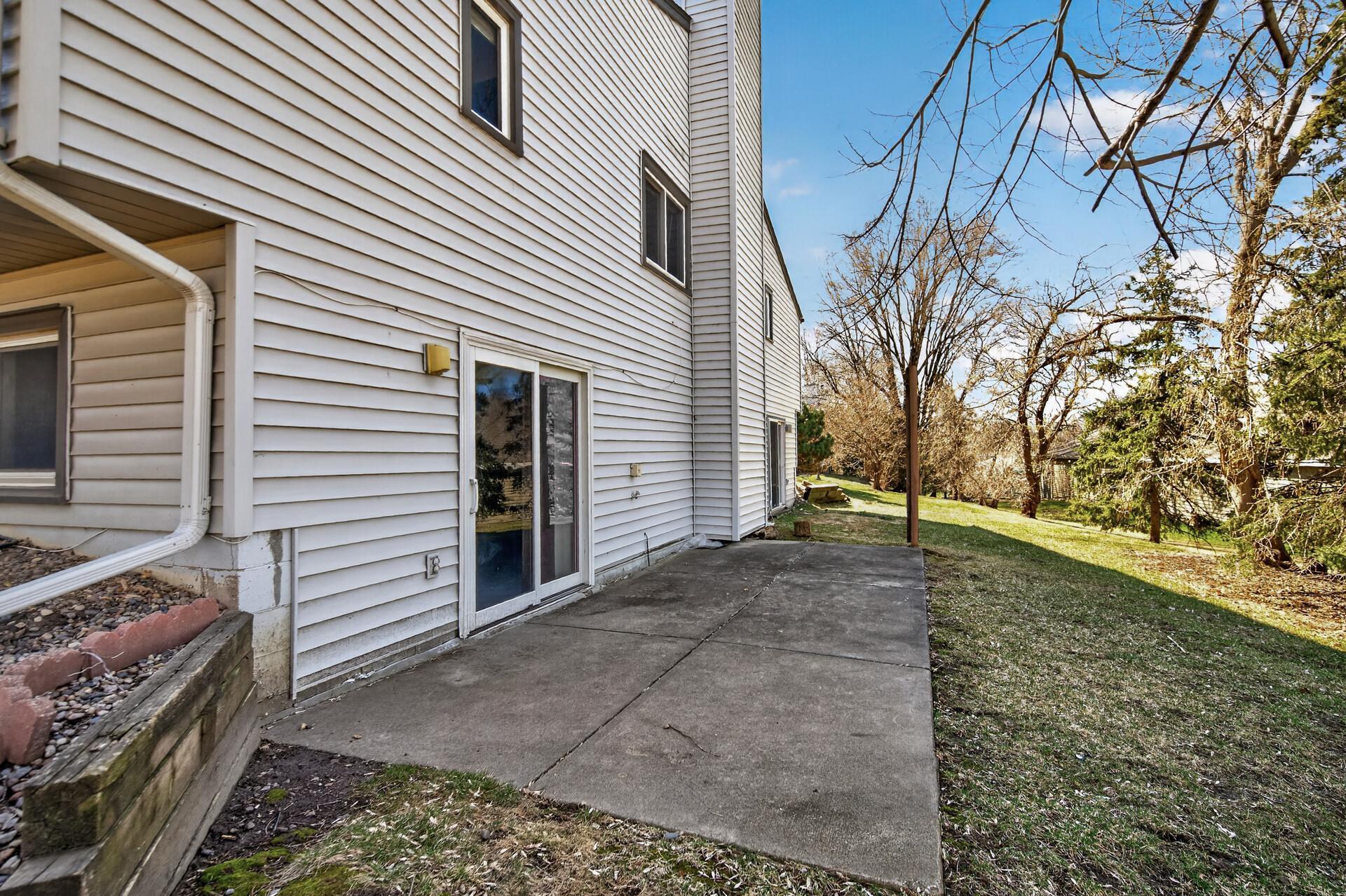 Walkout to your large concrete porch!