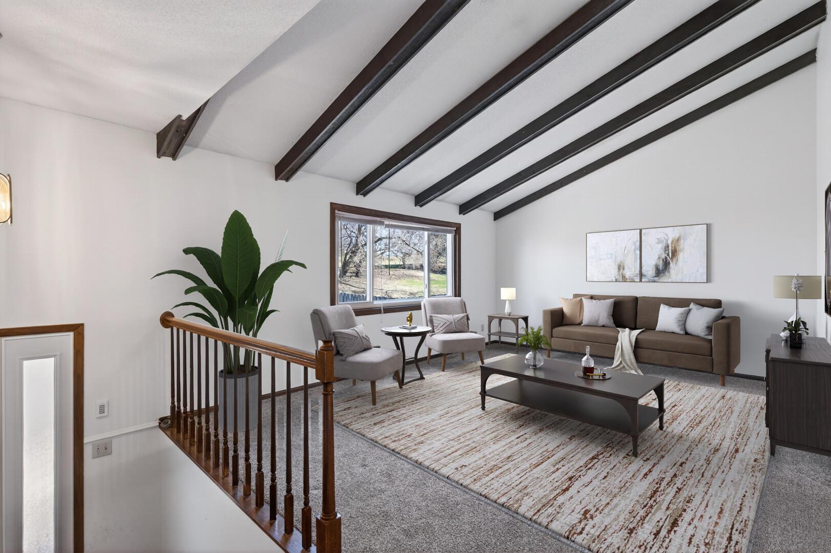 This photo is virtually staged