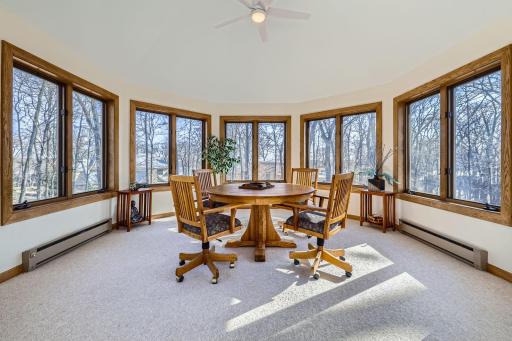 Four-Season Sunroom off the kitchen and deck!