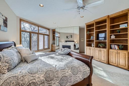 2nd Floor Primary Bedroom with new gas fireplace!