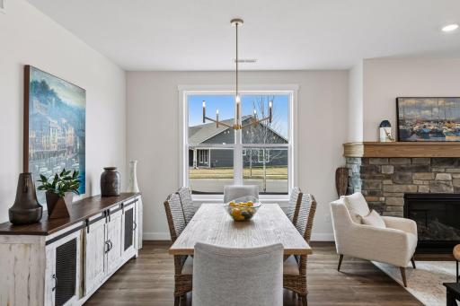 An informal dining space that's ideal for getting together, hosting friends, and enjoying relaxed meals