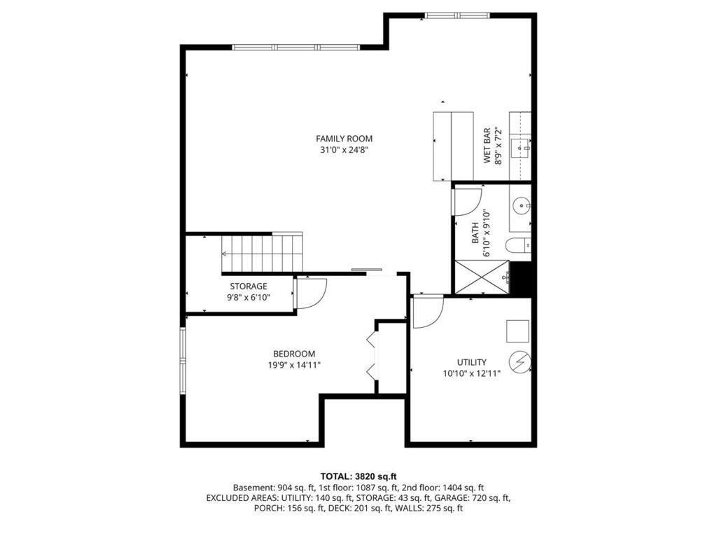 Lower Level floor plan