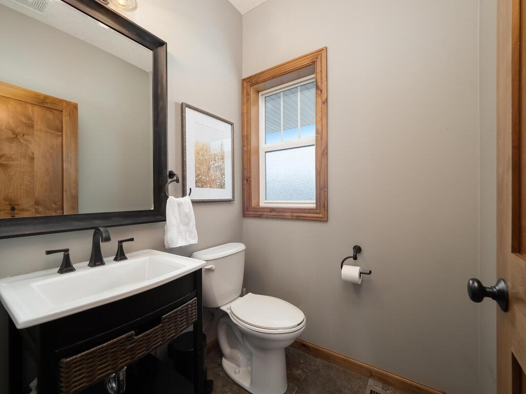 Main level half bath