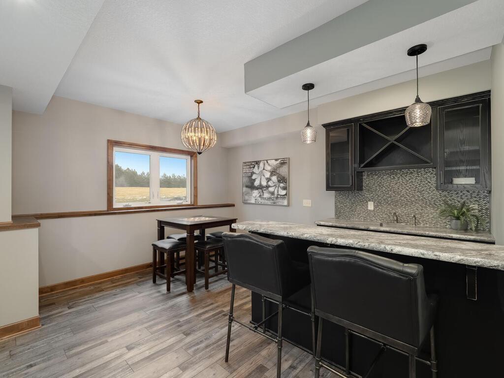 Lower level amusement / wet bar