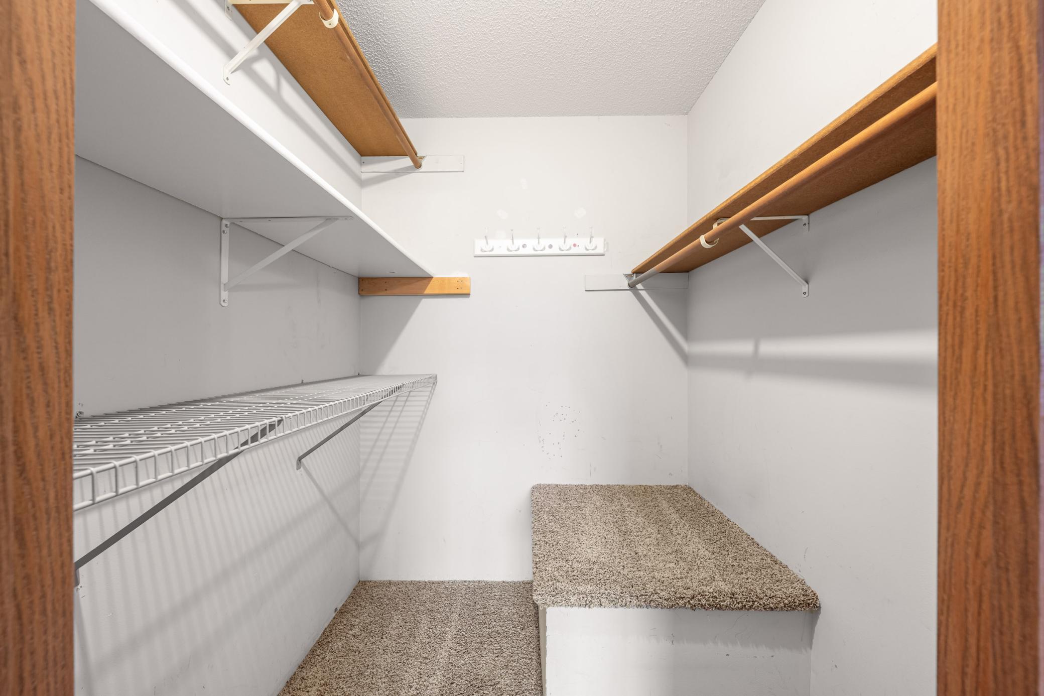 Primary walk-in closet
