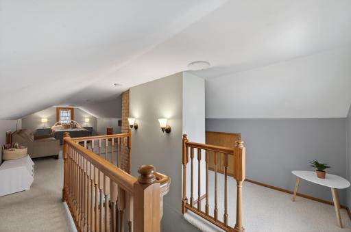 Upper level, perfect for a large third bedroom, loft, or home office