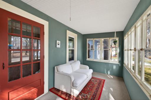 Front sun porch, the perfect spot for your morning coffee