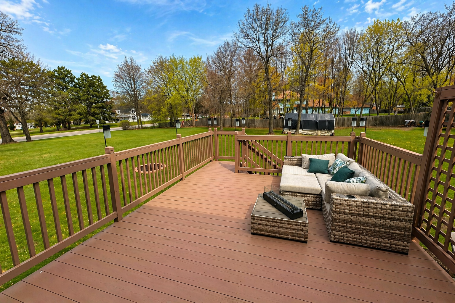 Step outside to a spacious deck—ideal for morning coffee or summer evenings with friends.