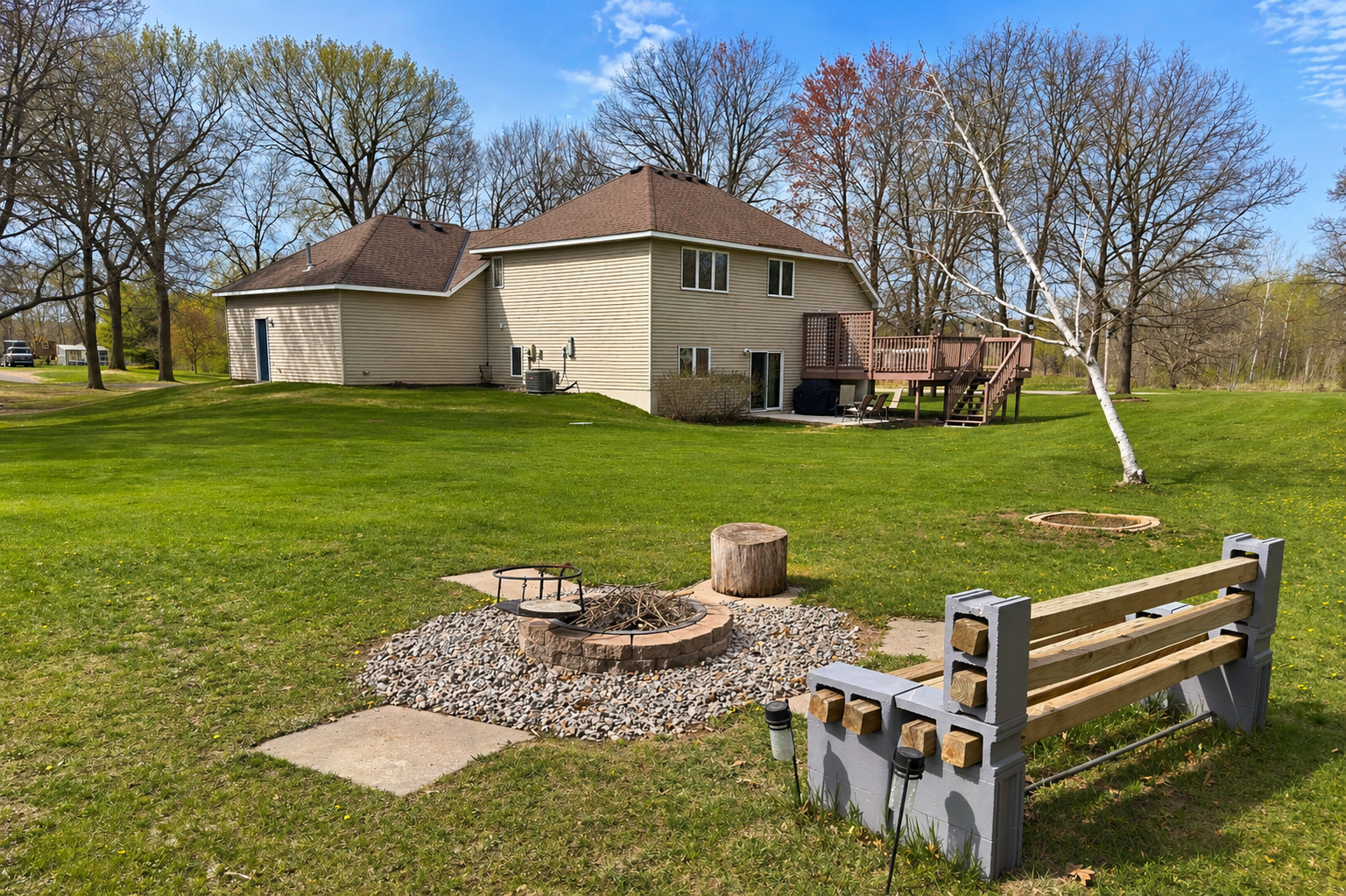 Picture your evenings here—fire going, fresh air, and nothing but space to relax.