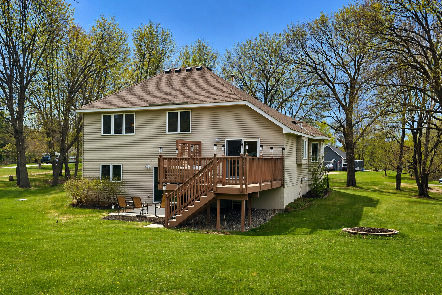 Elevated deck and walkout access create the perfect flow for entertaining and everyday living.