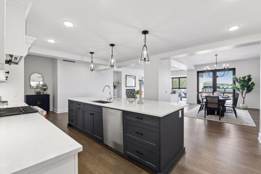Open floor plan where each room blends into the next