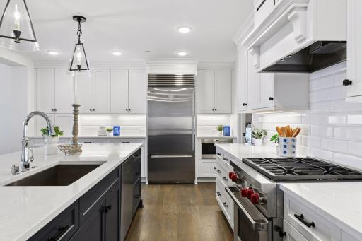 High end stainless steel appliances are a chefs delight