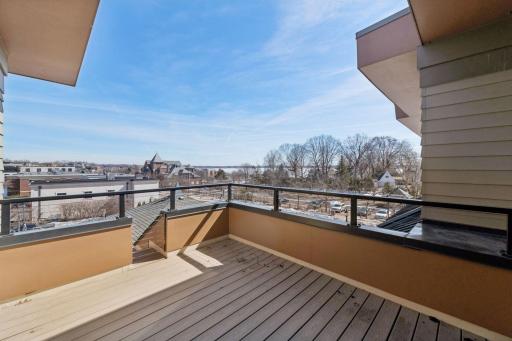 Step out onto the deck and enjoy the south and east facing views. Gas line is available for hooking up a grill