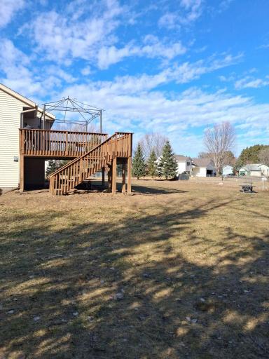 Corner lot with a fenced backyard