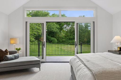 Walk-out to the private deck