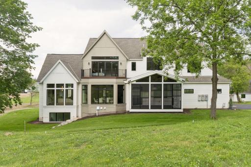 A view from the back of the house