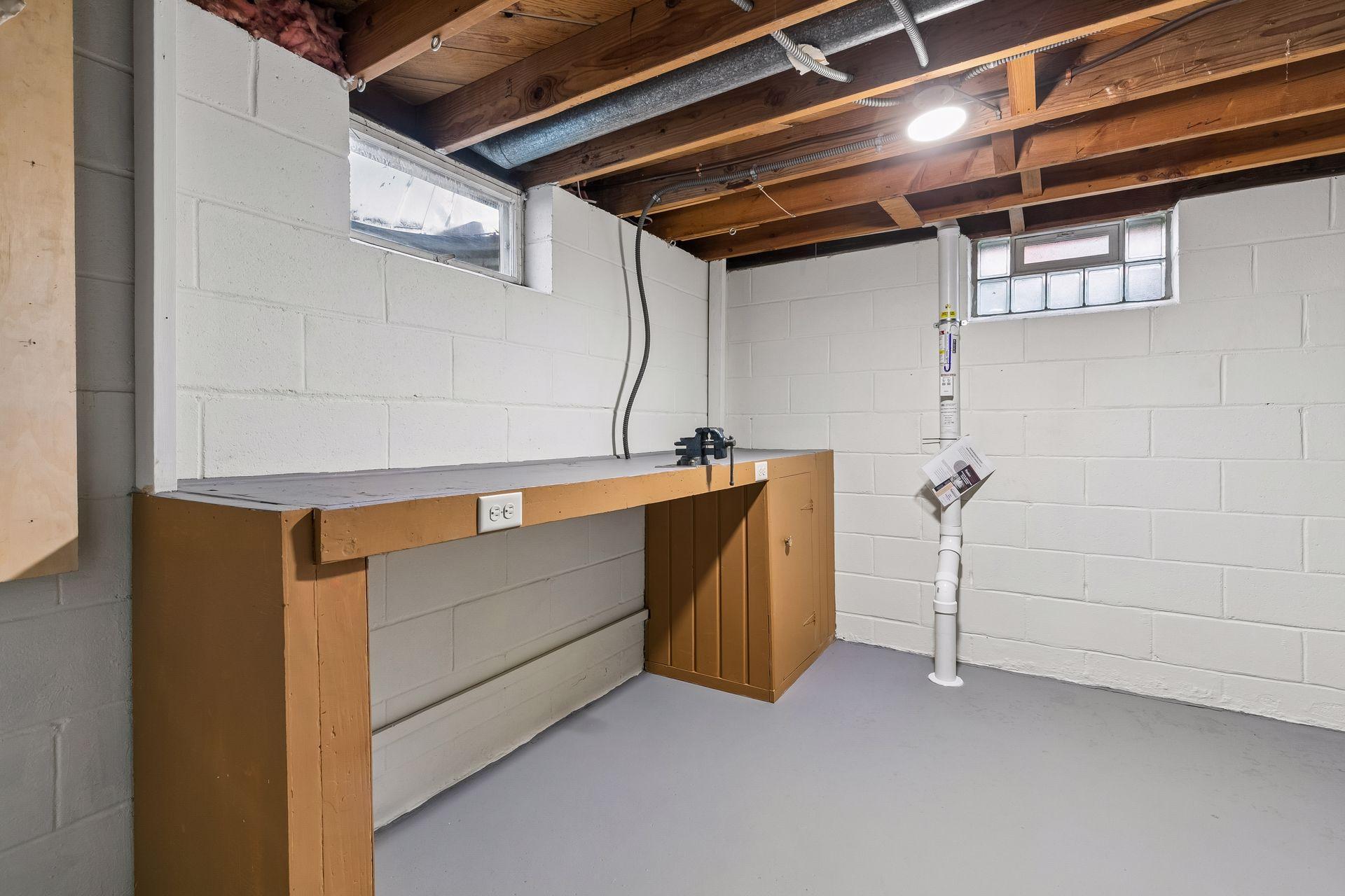 Plenty of storage space- complete with new radon system.