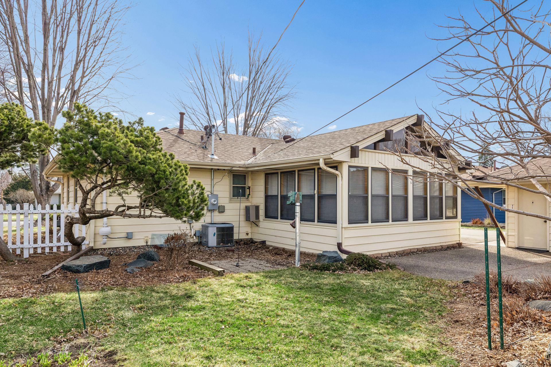 Inviting yard offering a comfortable space for outdoor entertaining and leisure.