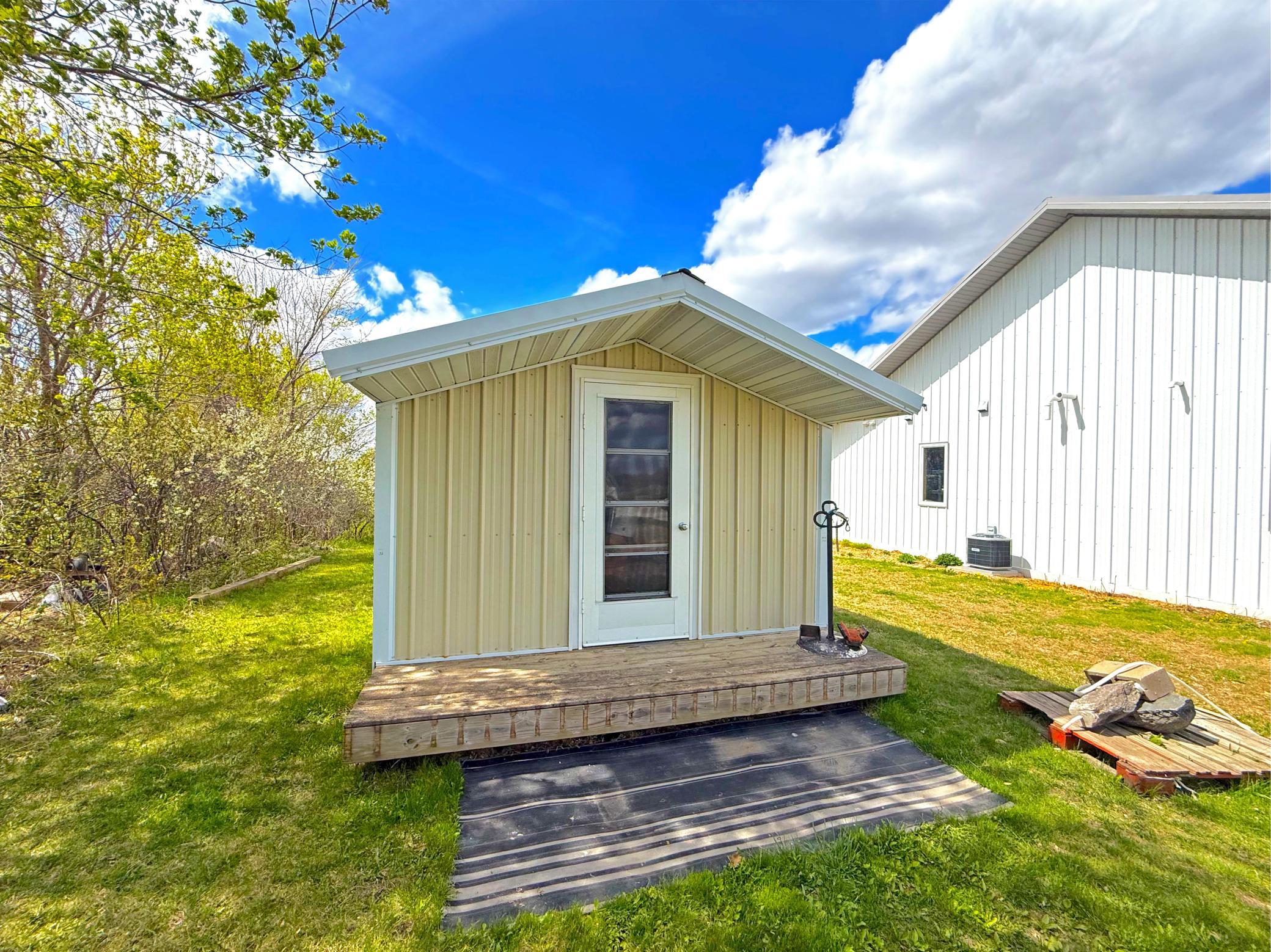 Have even more place with a storage shed along side the home - create a man cave, she shed, garden shed - the possibilities are endless!