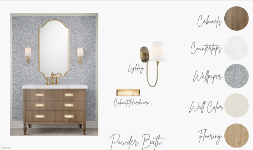 Powder Room Mood Board