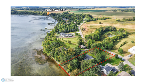 Aerial Photo Public Access just .6 miles away for easy launching!