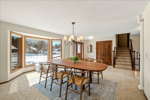 alternate view of dining and entry space