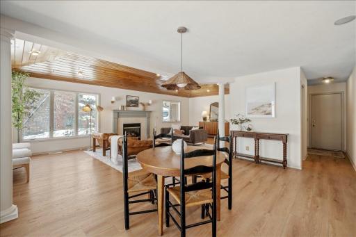 great flow from the kitchen to living room