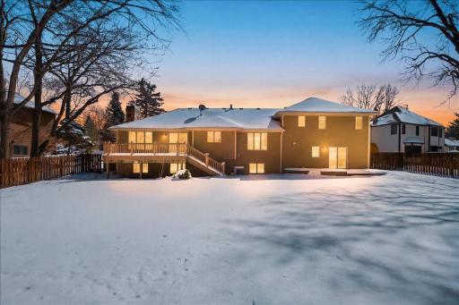 A view from the back of this custom built home