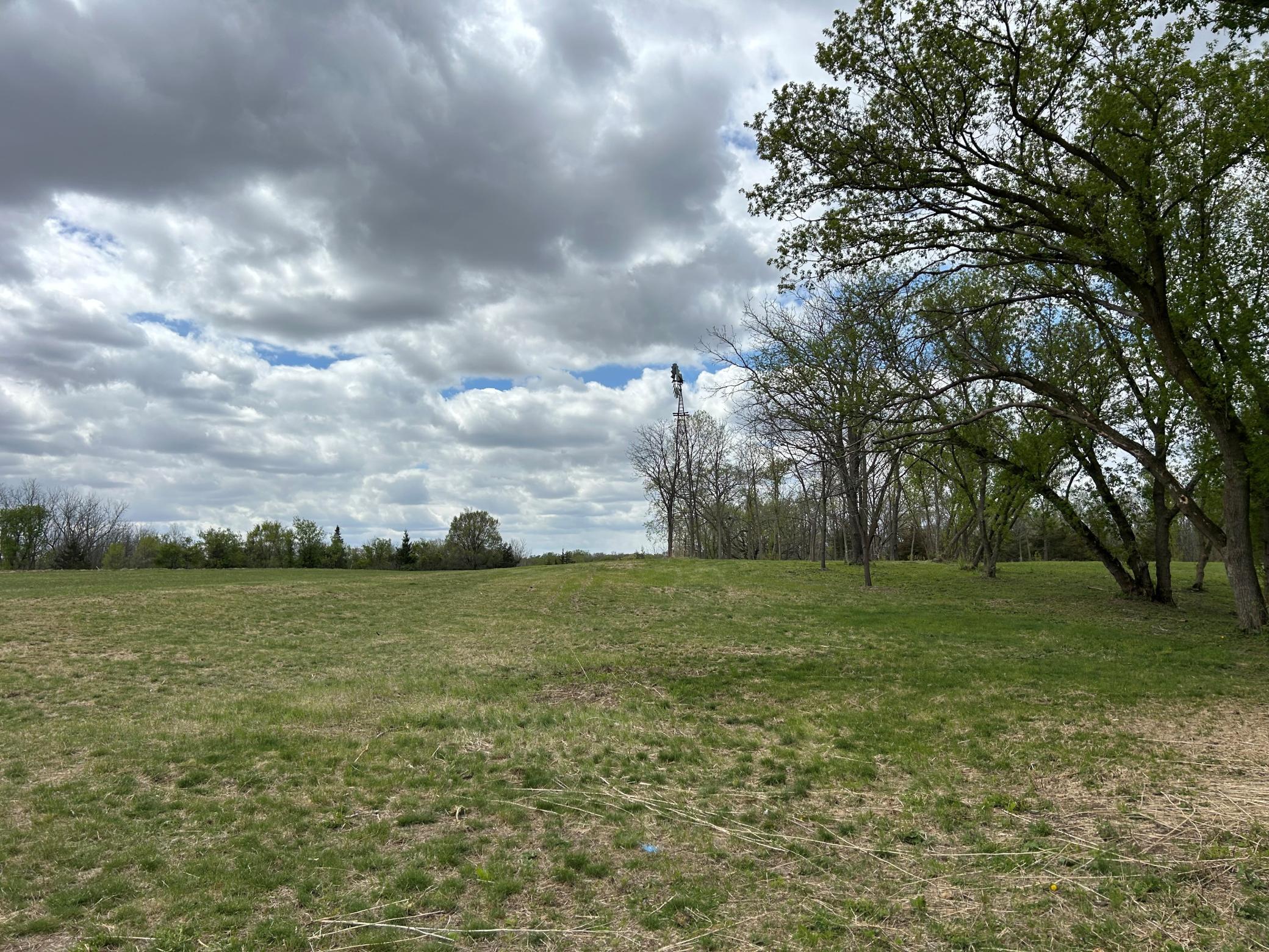 A view looking west.