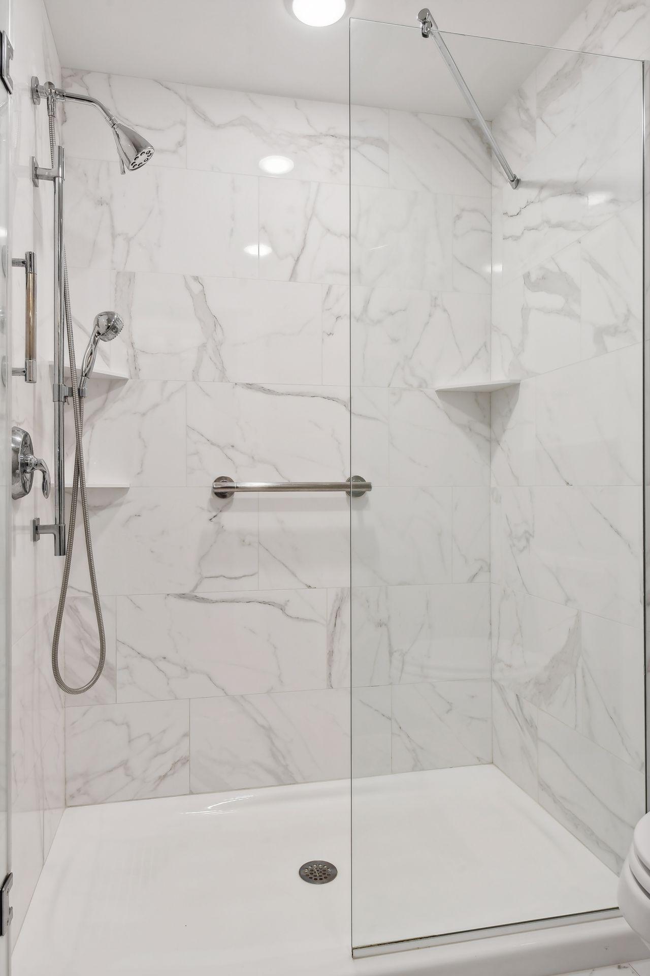 Primary bedroom walk-in shower