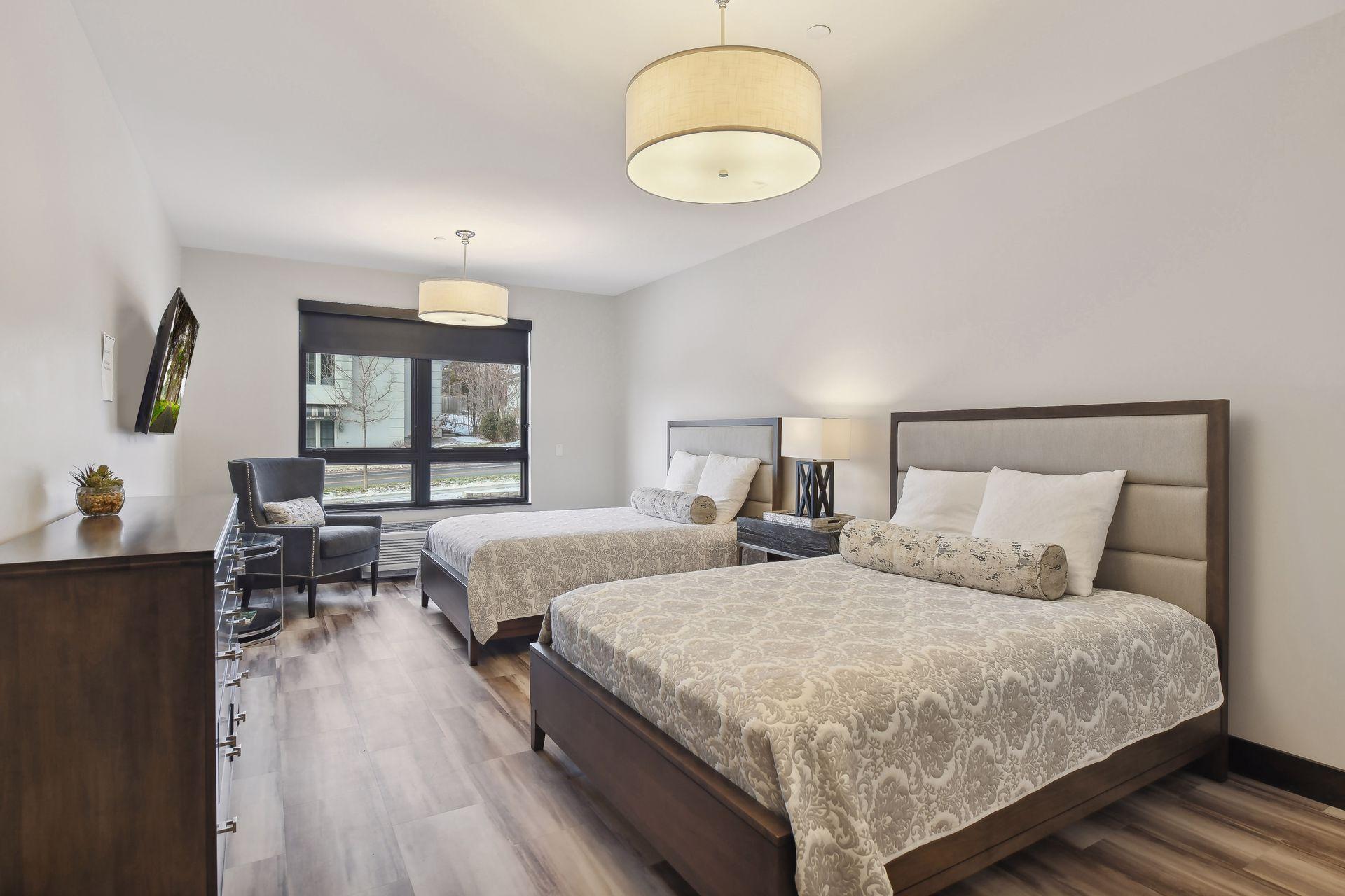 A guest suite with kitchenette is available for residents to use