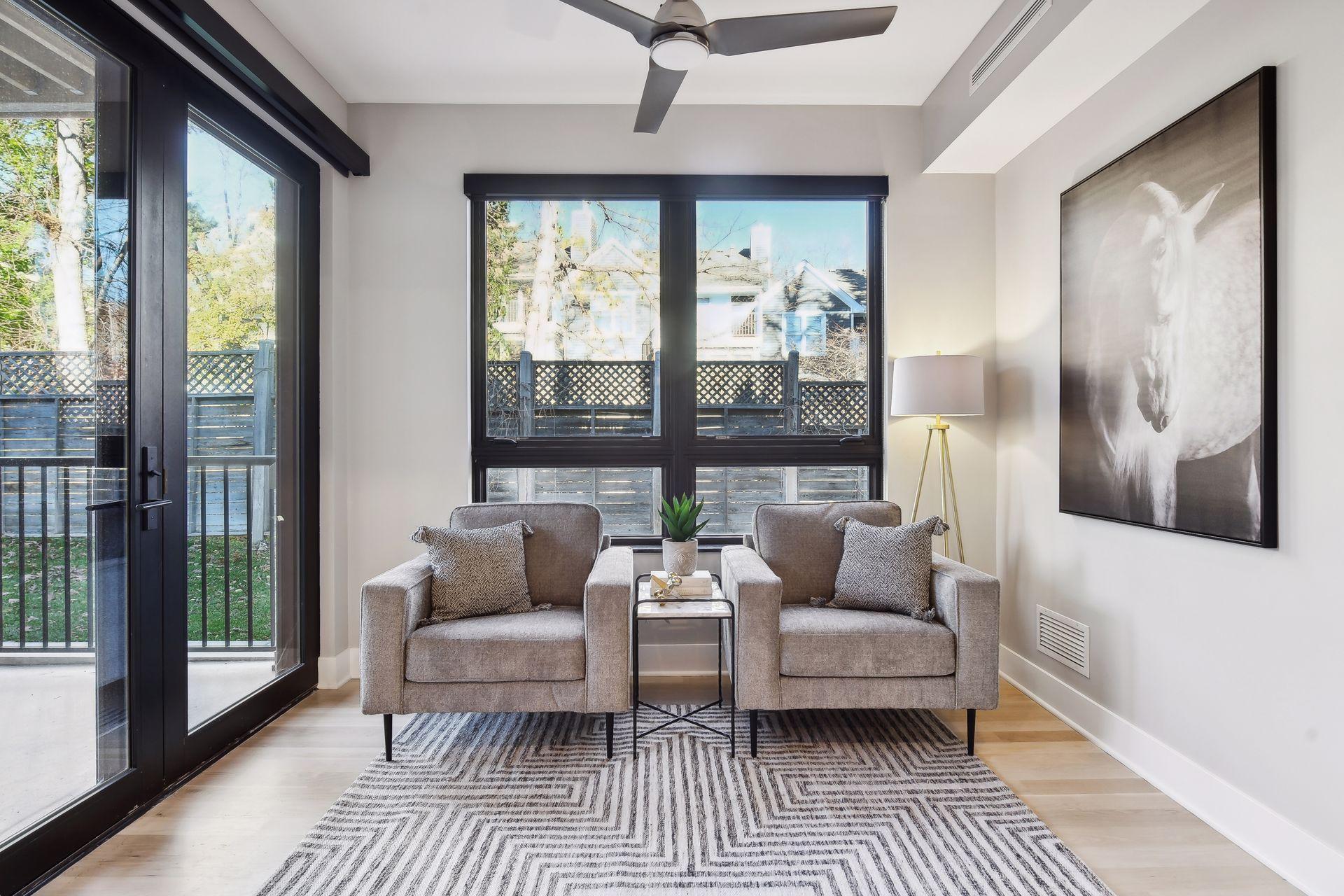 Embrace the warmth and natural light in the sunroom. Easy access to the outdoor patio