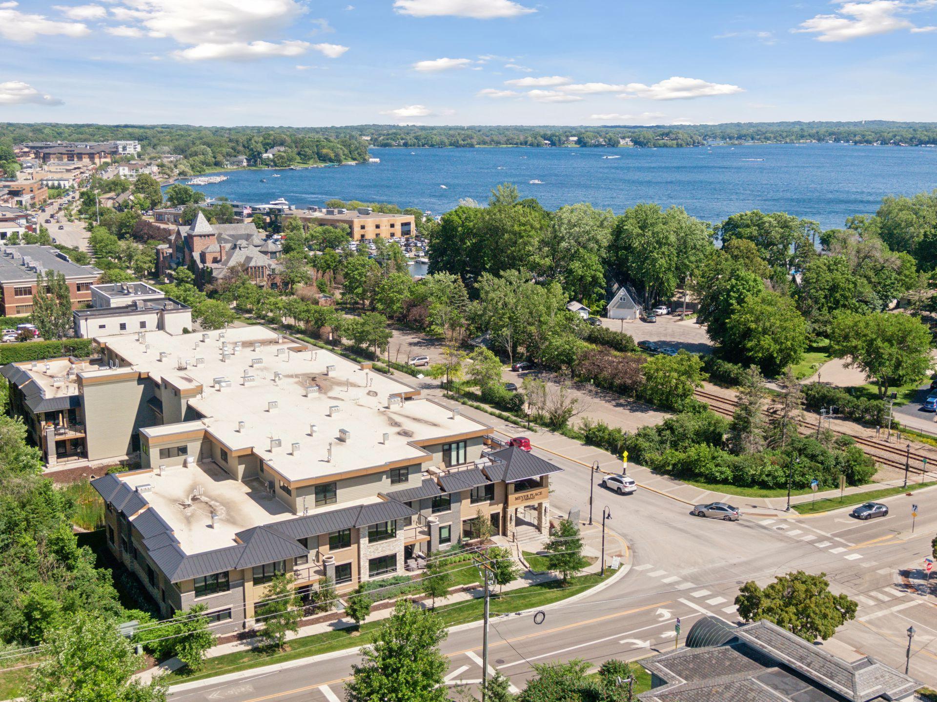 Meyer Place is located in the heart of charming downtown Wayzata and just steps from Lake Minnetonka