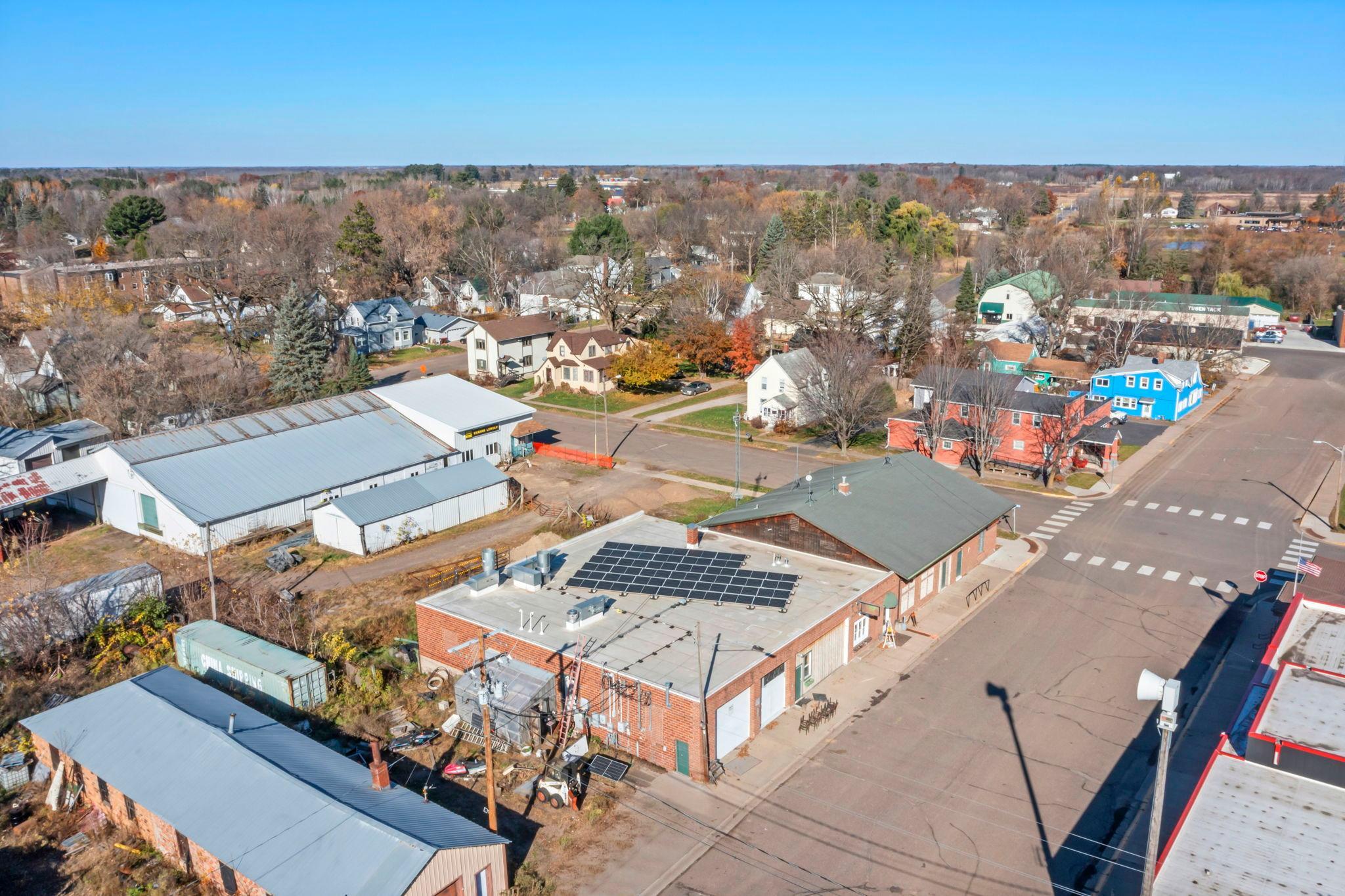 Aerial view to the northwest
