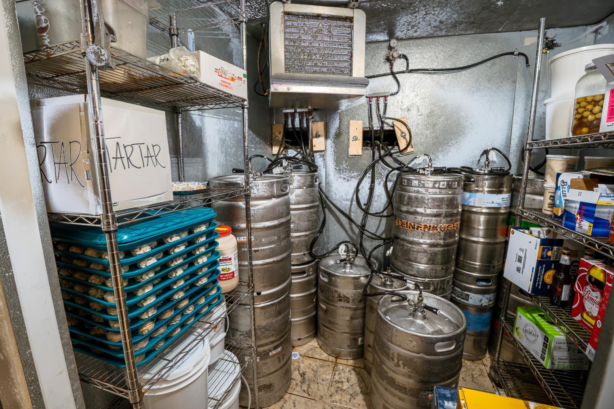 Kegs in Walk-in
