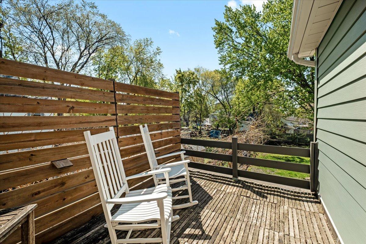 Deck off primary bedroom