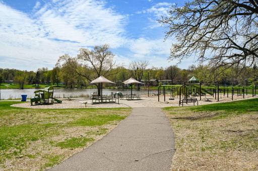 View of Northwoods Park across the street