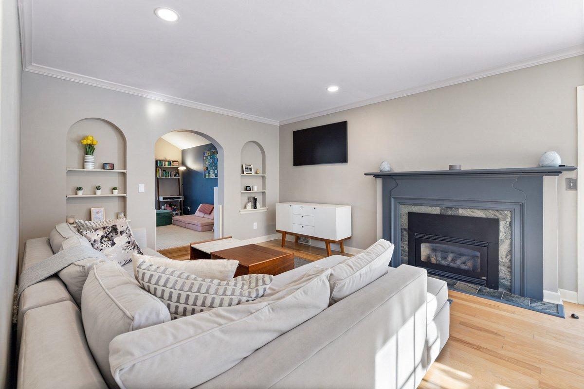 Living room to family room