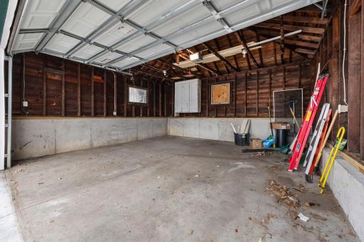 The garage floor and foundation were replaced in 2015 and a new garage door was installed in 2024