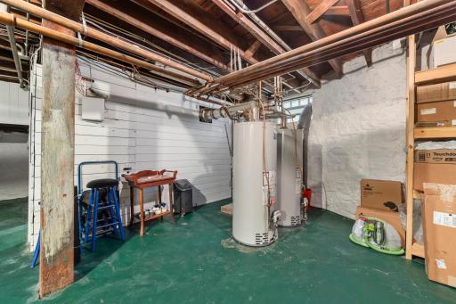 Two new water heaters were installed in 2023