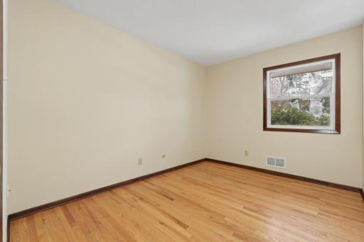 Beautiful original hardwood floors are nicely refinished