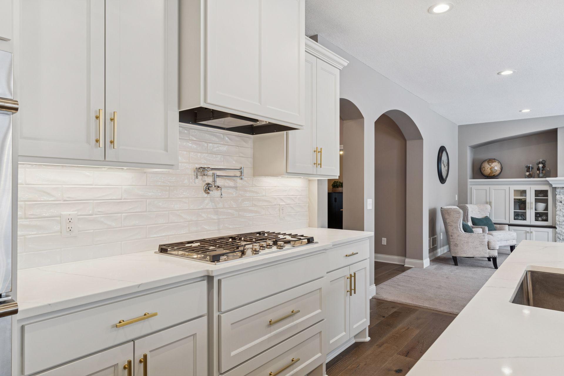 Undercabinet lighting, pot filler and Updated Monogram appliances