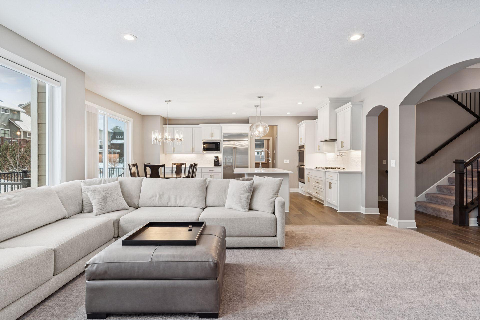 Open floor plan drenched in natural light!
