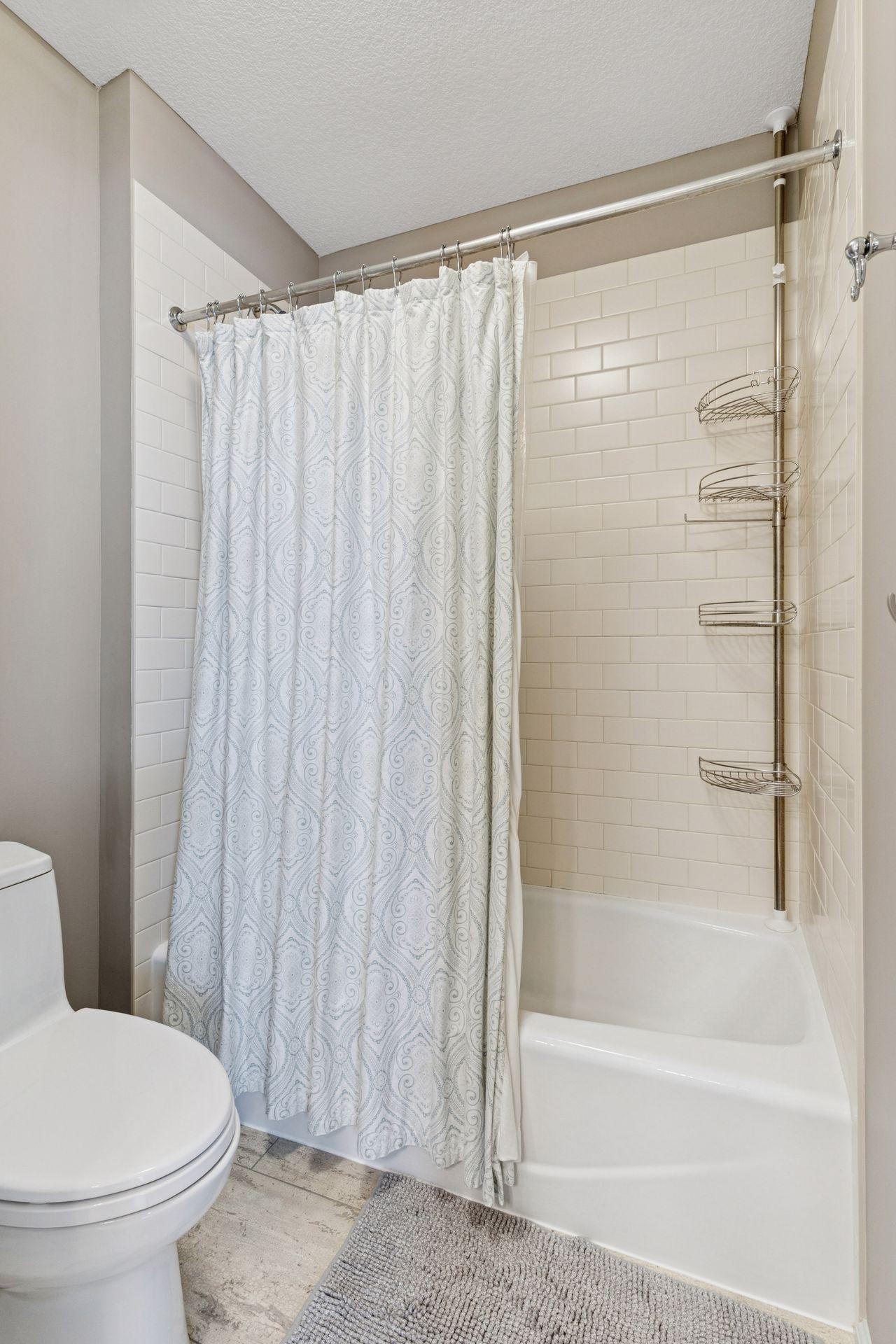 Jack and Jill bath with separate toilet and shower room all fully tiled!
