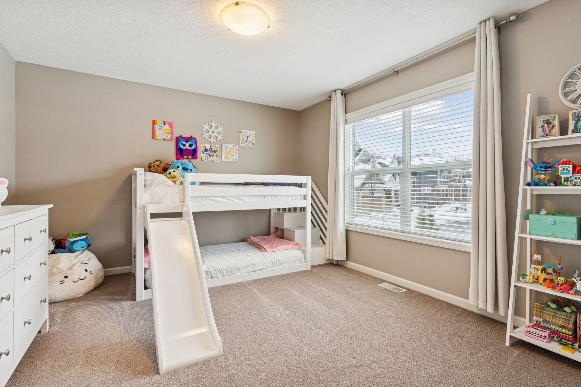 #3 of the 4 bedrooms on upper level with Jack and Jill bath.