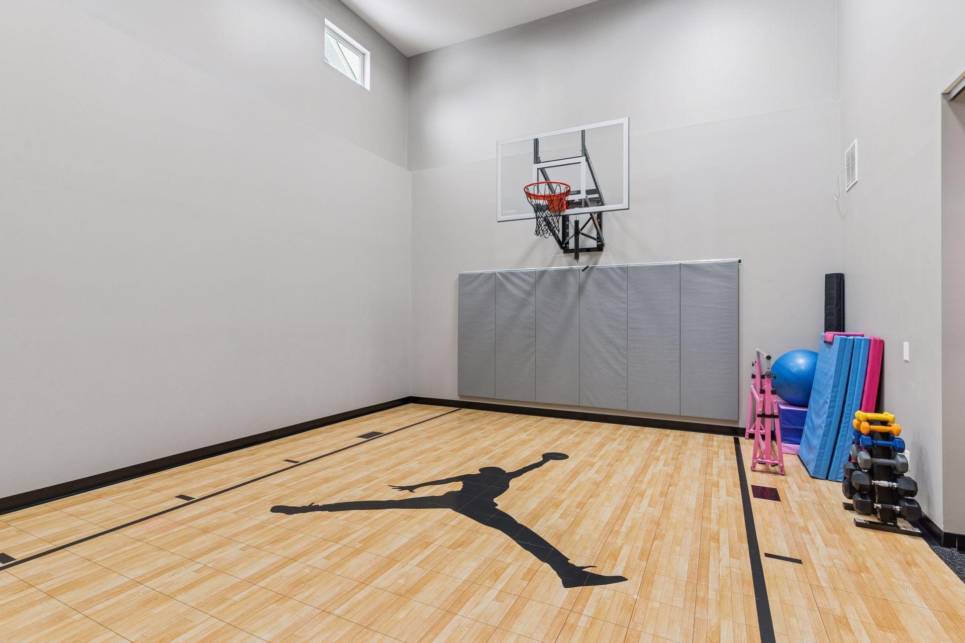 In-home PRIVATE court for the next gold medal hockey player or basket ball star!