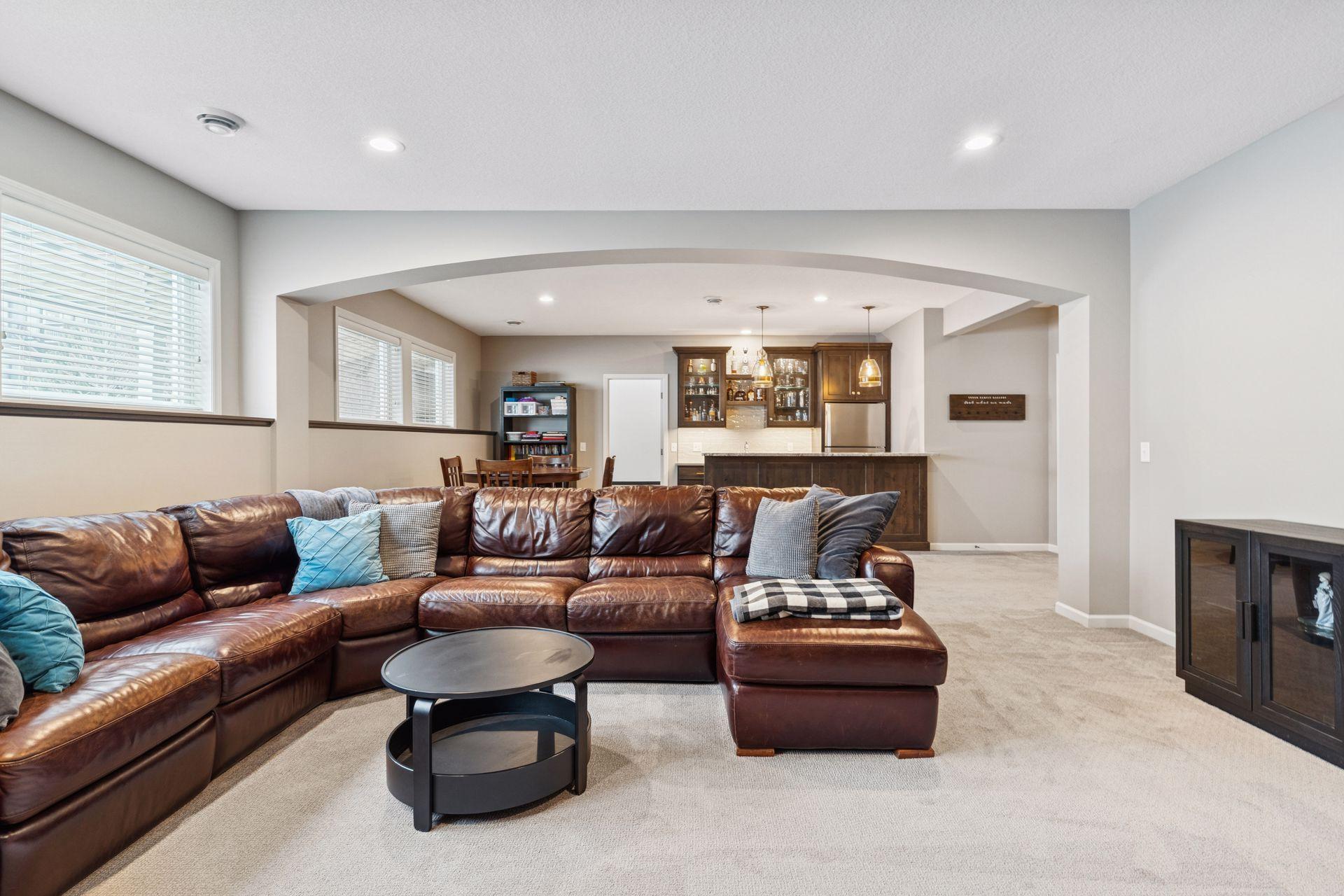 Open lower level with wet bar, family room, 5th Bedroom and 3/4 bath and HOME BASKETBALL COURT!